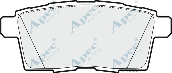 APEC BRAKING stabdžių trinkelių rinkinys, diskinis stabdys PAD1605